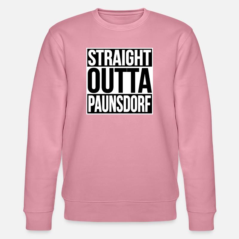 STRAIGHT OUTTA PAUNSDORF - Stanley/Stella Unisex Bio-Sweatshirt CHANGER  - Lila Traum