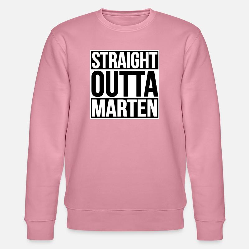 STRAIGHT OUTTA MARTEN - Stanley/Stella Unisex Bio-Sweatshirt CHANGER - Lila Traum