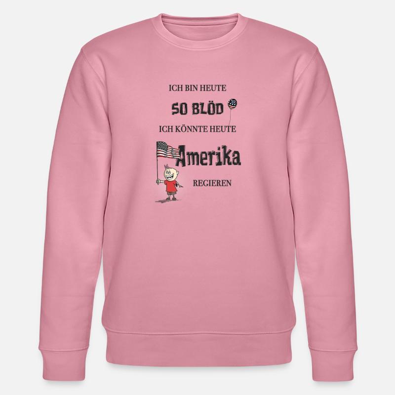 So blöd – ich könnte Präsident werden - Stanley/Stella Unisex Bio-Sweatshirt CHANGER  - Lila Traum