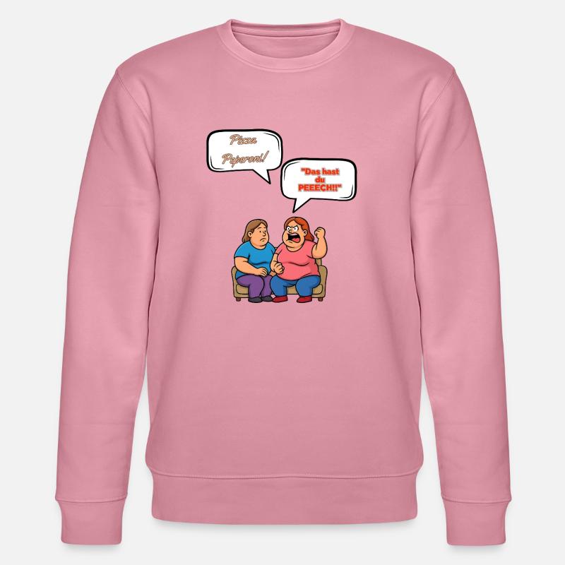 Pizza Peperoni Streit - Stanley/Stella Unisex Bio-Sweatshirt CHANGER  - Lila Traum