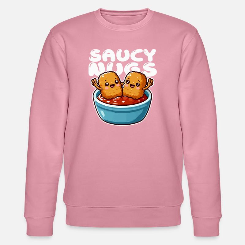 Nuggets Sauce Freude Karikatur - Stanley/Stella Unisex Bio-Sweatshirt CHANGER  - Lila Traum