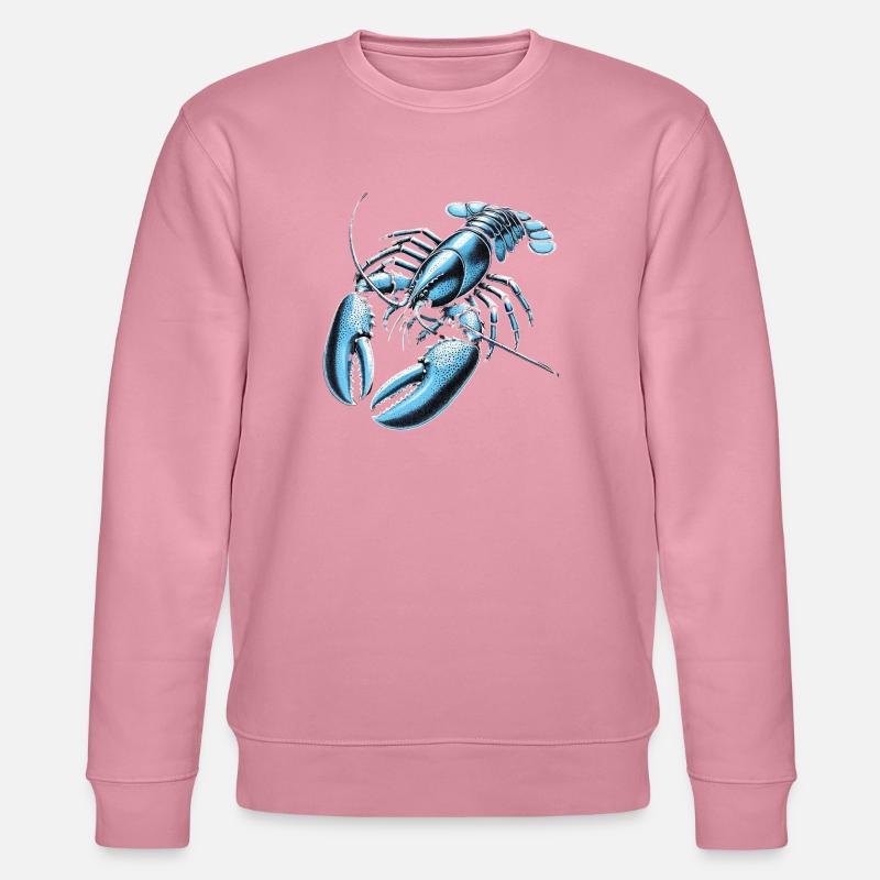 Blauer Krabbenlobster Stil - Stanley/Stella Unisex Bio-Sweatshirt CHANGER  - Lila Traum