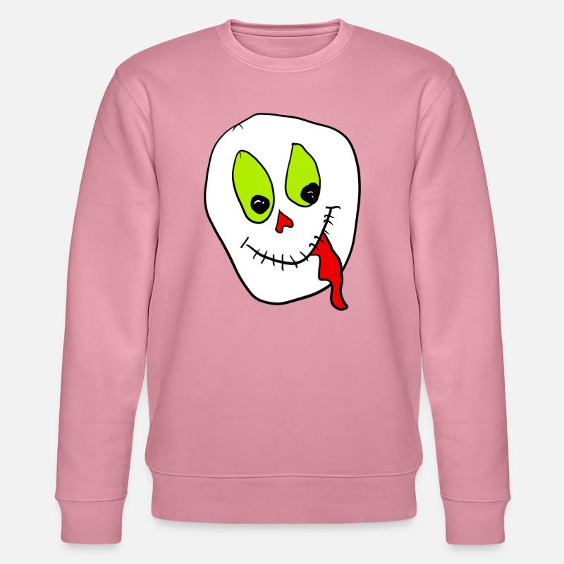 Neon Schädel Grinsen Halloween  - Stanley/Stella Unisex Bio-Sweatshirt CHANGER  - Lila Traum