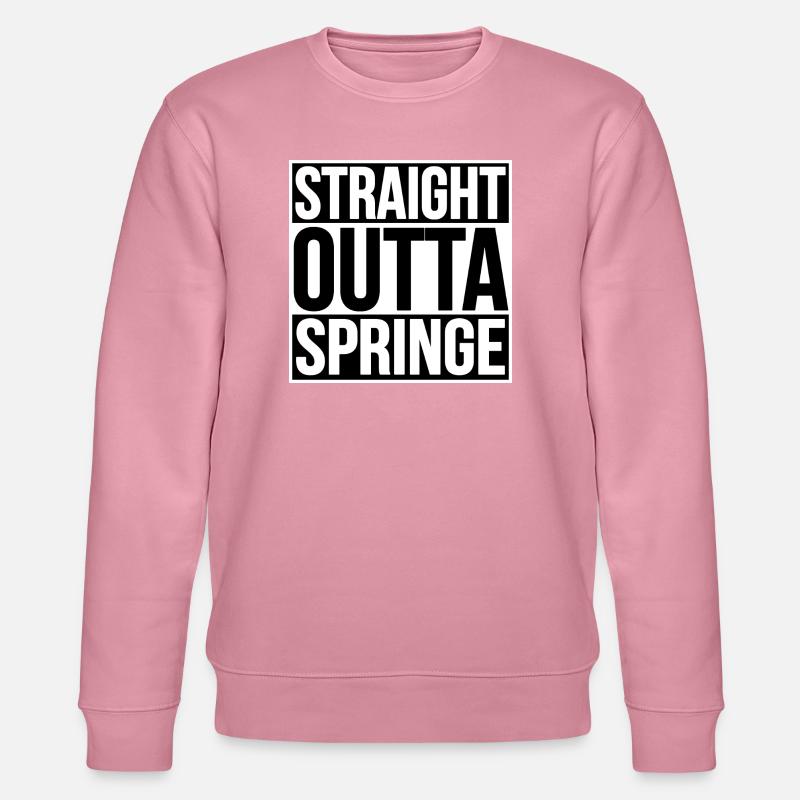 STRAIGHT OUTTA SPRINGE - Stanley/Stella Unisex Bio-Sweatshirt CHANGER  - Lila Traum