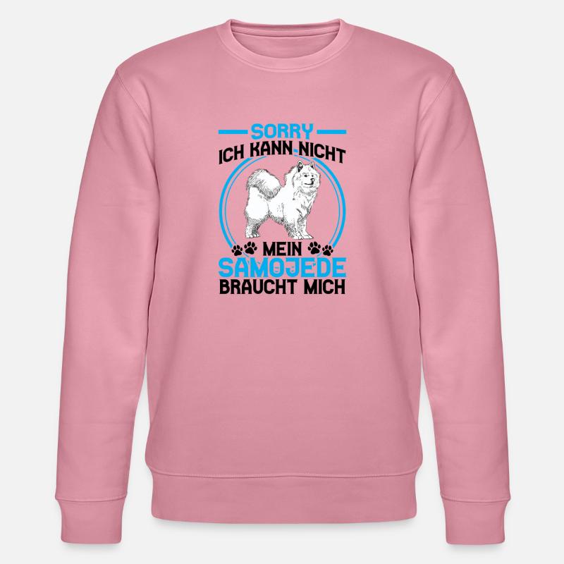 Samojede braucht mich Schlittenhund - Stanley/Stella Unisex Bio-Sweatshirt CHANGER  - Lila Traum