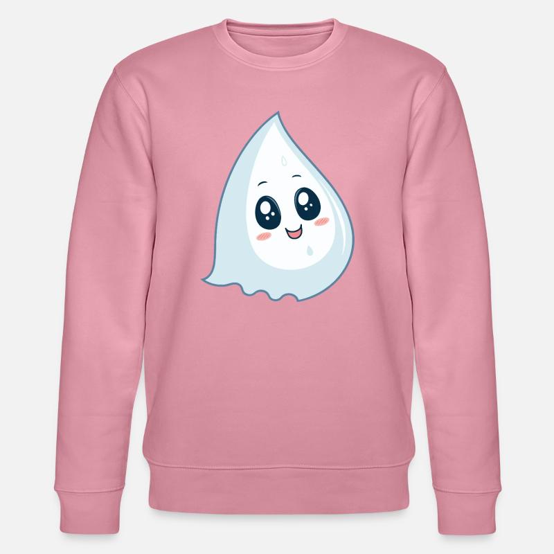 Drop kawaii blaues Lächeln - Stanley/Stella Unisex Bio-Sweatshirt CHANGER  - Lila Traum
