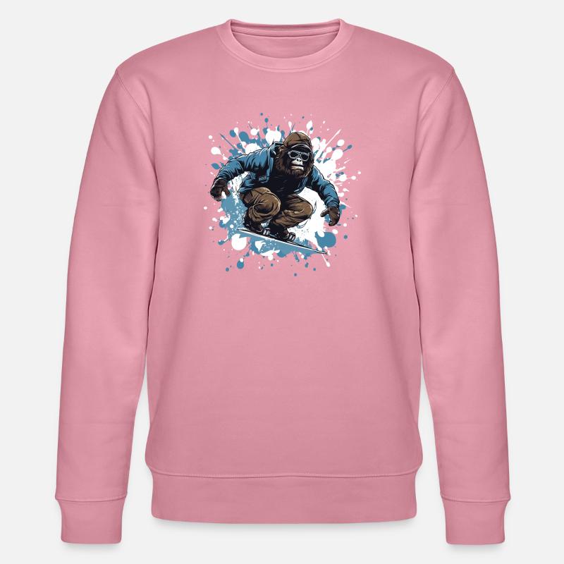Gorilla Snowboard - Stanley/Stella Unisex Bio-Sweatshirt CHANGER  - Lila Traum