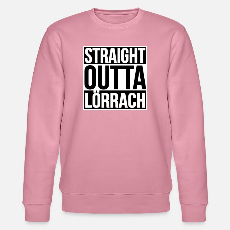 Straight Outta Lörrach - Stanley/Stella Unisex Bio-Sweatshirt CHANGER  - Lila Traum
