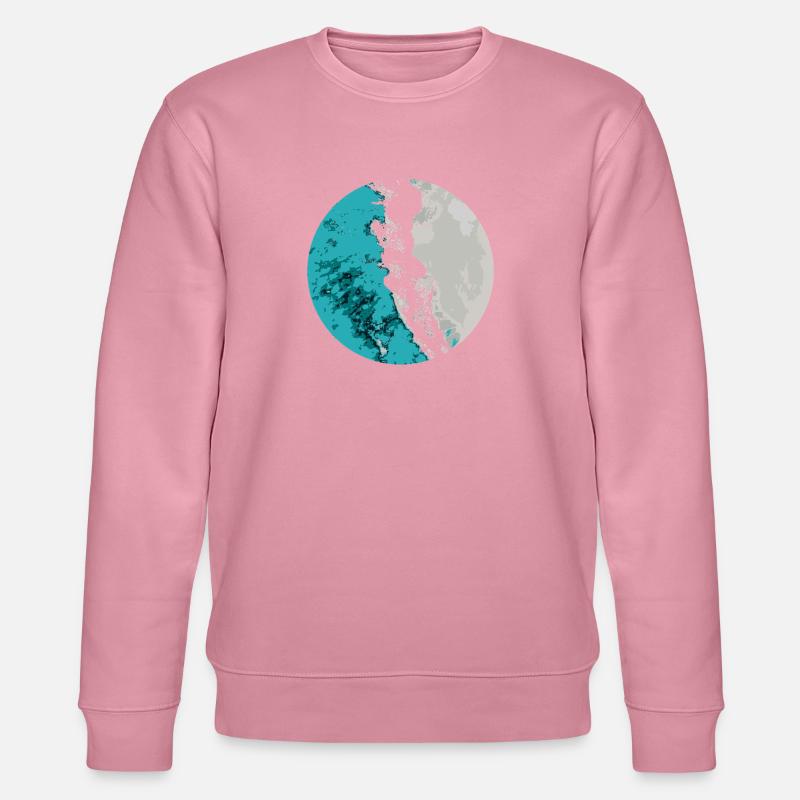 Split Earth Sarcelle d’hiver - Sweat bio CHANGER Stanley/Stella Unisexe - lilas onirique