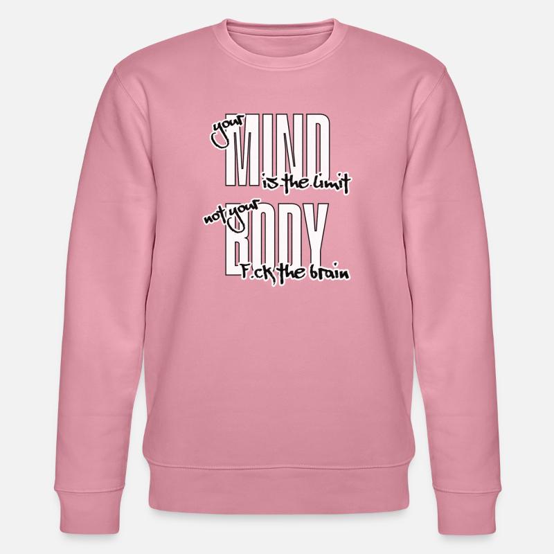 Break your Limits. F.ck the Brain - Stanley/Stella Unisex Bio-Sweatshirt CHANGER  - Lila Traum