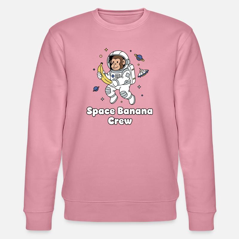 Space Banana Crew - Stanley/Stella Unisex Bio-Sweatshirt CHANGER  - Lila Traum