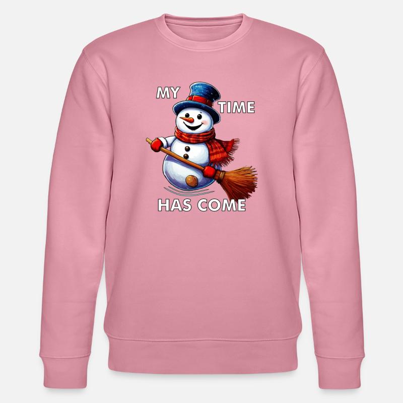 SCHNEEMANN MY TIME HAS COME - Stanley/Stella Unisex Bio-Sweatshirt CHANGER  - Lila Traum