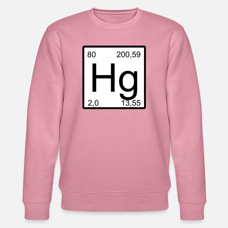 Hg Periodensystem Minimaldesign - Stanley/Stella Unisex Bio-Sweatshirt CHANGER  - Lila Traum