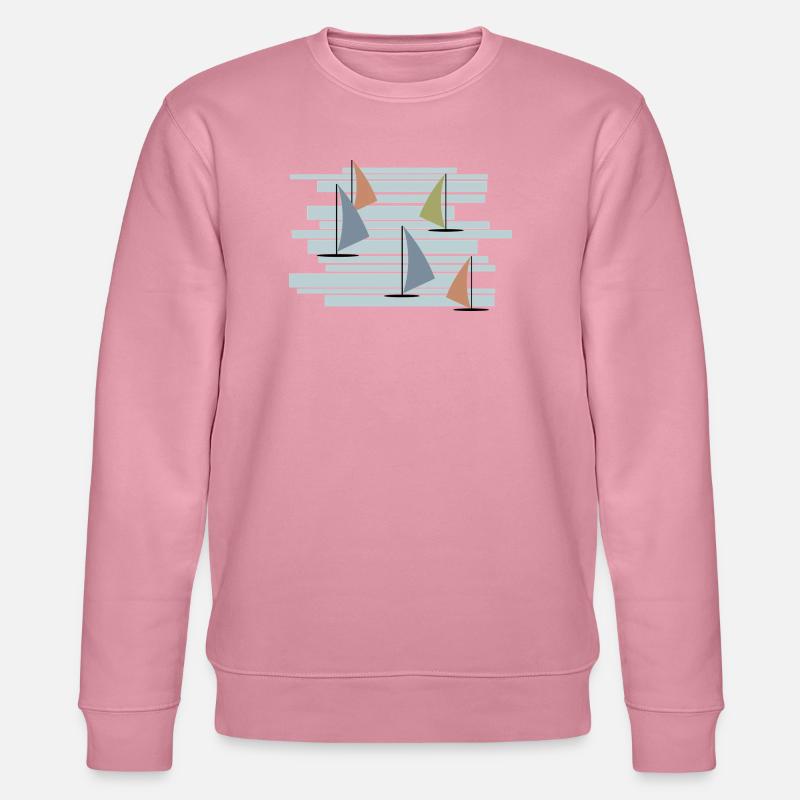 Abstrakte Windsurfer - Stanley/Stella Unisex Bio-Sweatshirt CHANGER  - Lila Traum