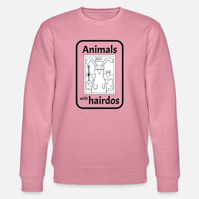 Lapin avec coiffure - Sweat bio CHANGER Stanley/Stella Unisexe - lilas onirique