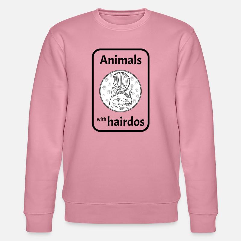 Chat avec coiffure - Sweat bio CHANGER Stanley/Stella Unisexe - lilas onirique