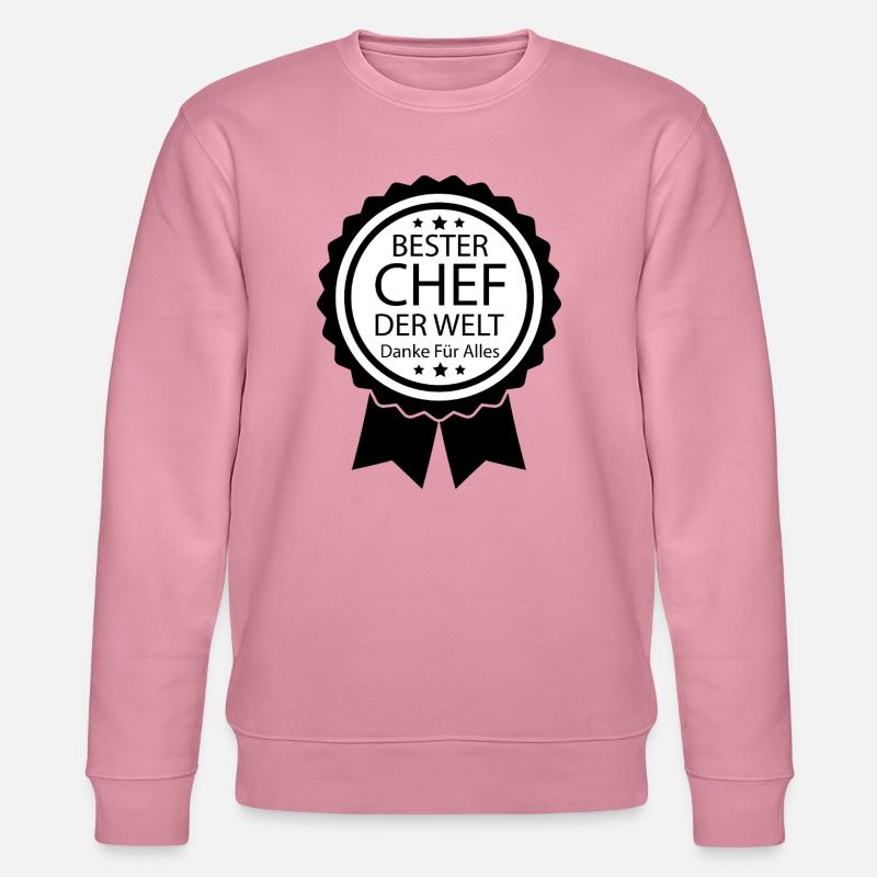 Bester Chef Dankeschön Geschenk Abschied Spruch - Stanley/Stella CHANGER Unisex Organic Sweatshirt - lilac dream