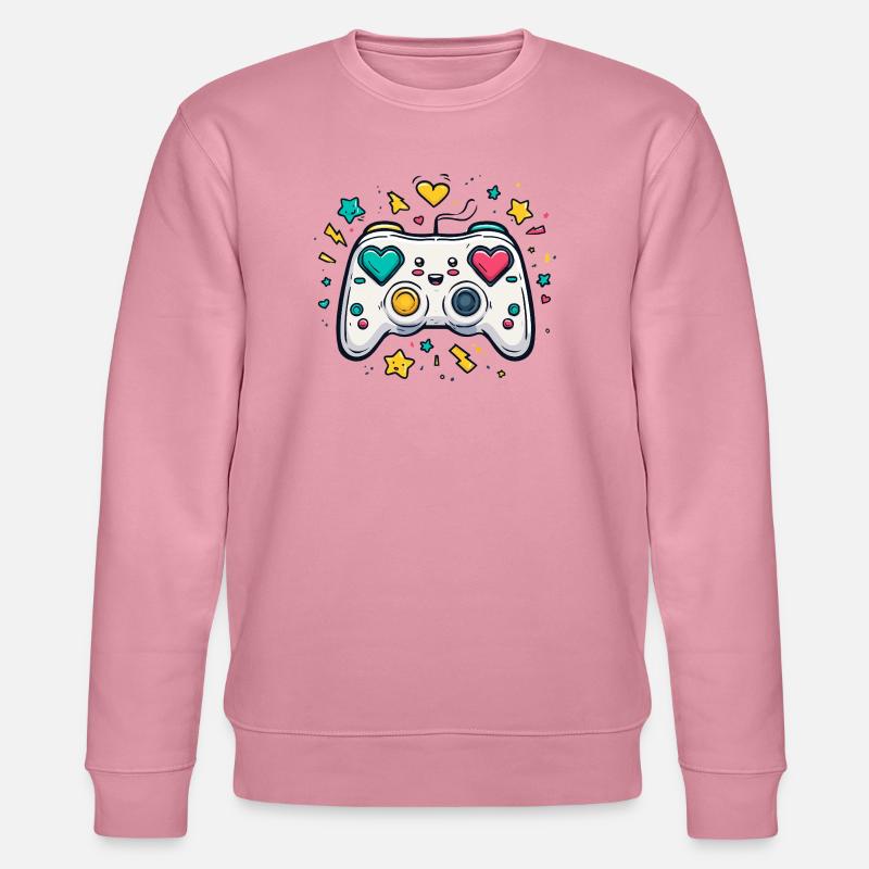 Conception de jeu Heart Controller Neon - Sweat bio CHANGER Stanley/Stella Unisexe - lilas onirique