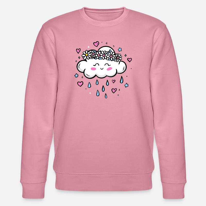 Wolkenkranz Regen Liebe - Stanley/Stella Unisex Bio-Sweatshirt CHANGER  - Lila Traum