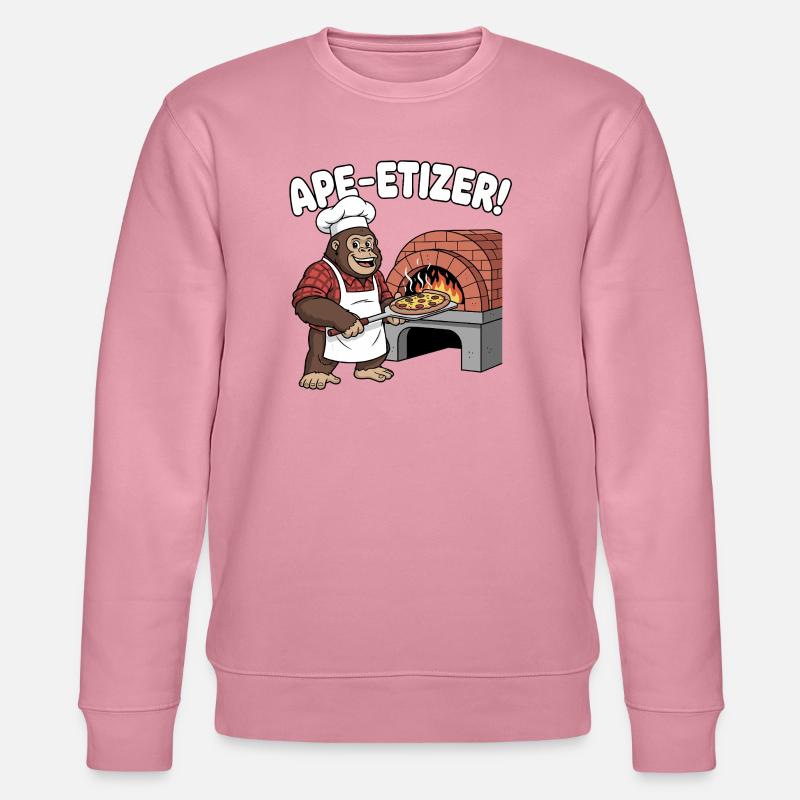 Ape-Etizer Pizza Chef - Stanley/Stella Unisex Bio-Sweatshirt CHANGER  - Lila Traum