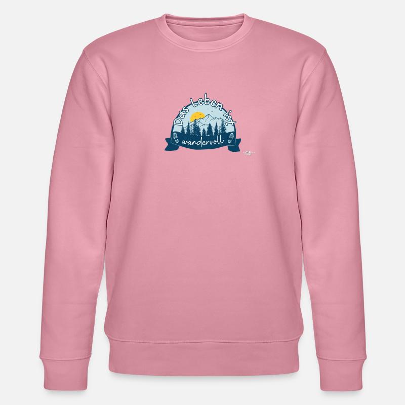 Das Leben ist wandervoll Wanderer & Bergsteiger - Stanley/Stella Unisex Bio-Sweatshirt CHANGER  - Lila Traum