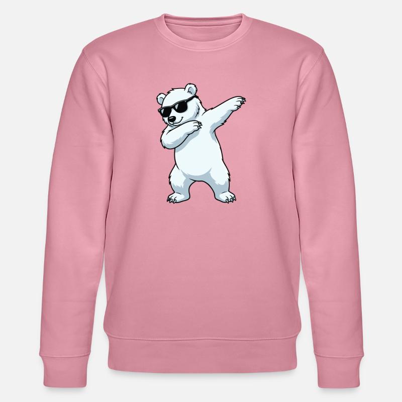 Dessin animé Dab Polar Bear - Sweat bio CHANGER Stanley/Stella Unisexe - lilas onirique