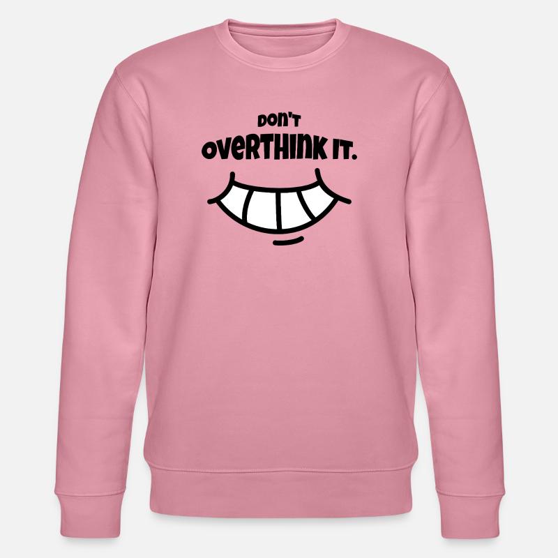 Don´t Overthing it - Stanley/Stella Unisex Bio-Sweatshirt CHANGER  - Lila Traum