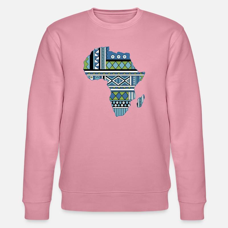 Afrika-Karten-Stammesgruppe - Stanley/Stella Unisex Bio-Sweatshirt CHANGER  - Lila Traum