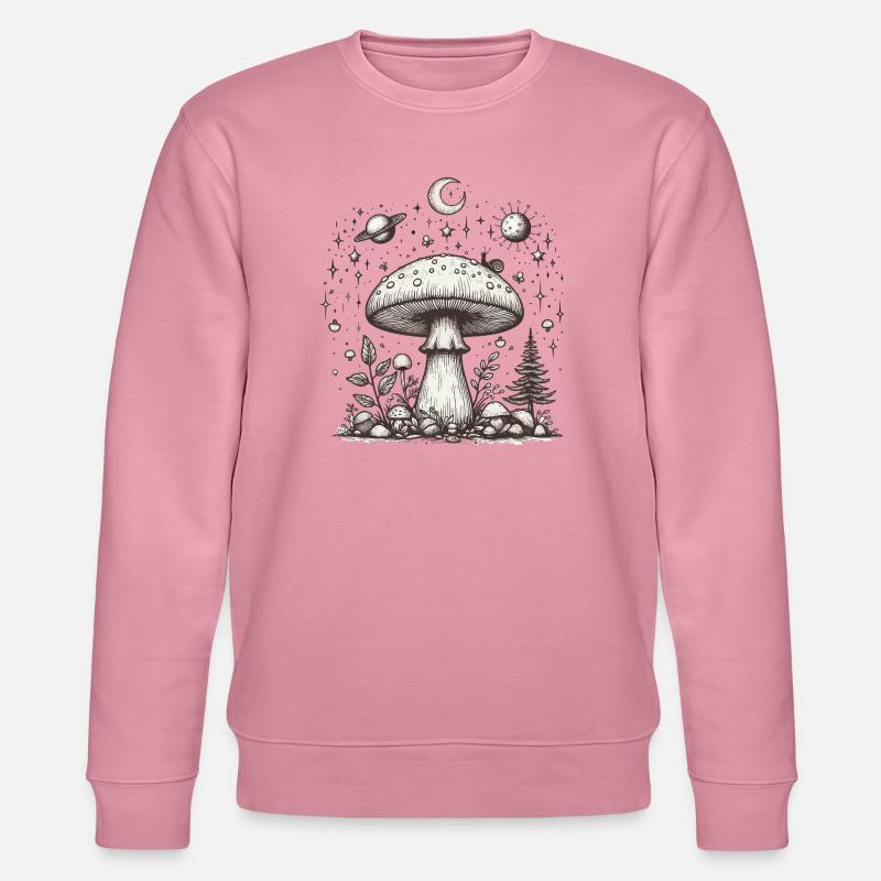 Toadstool Mushroom Psilo - Stanley/Stella CHANGER Unisex Organic Sweatshirt - lilac dream