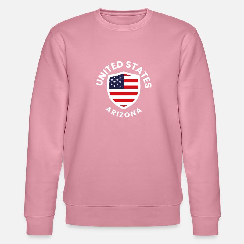 Arizona Shield mit der US-Flagge - Stanley/Stella Unisex Bio-Sweatshirt CHANGER - Lila Traum