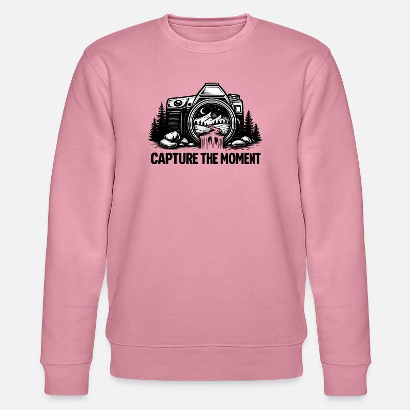 Fange die Moment-Berglandschaft ein - Stanley/Stella Unisex Bio-Sweatshirt CHANGER  - Lila Traum