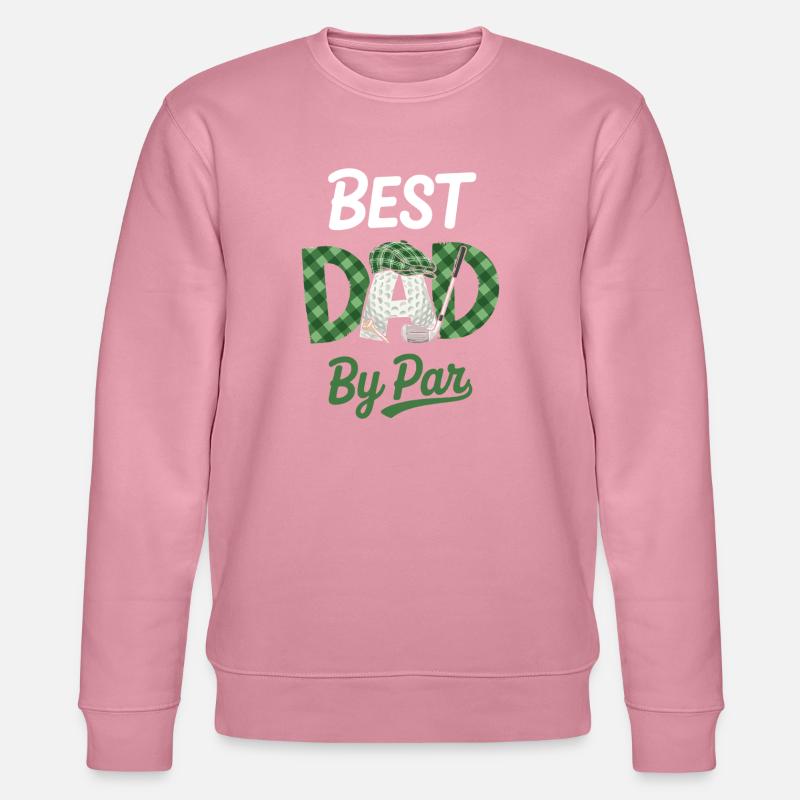 Best Dad By Par Golf Vater - Stanley/Stella Unisex Bio-Sweatshirt CHANGER  - Lila Traum