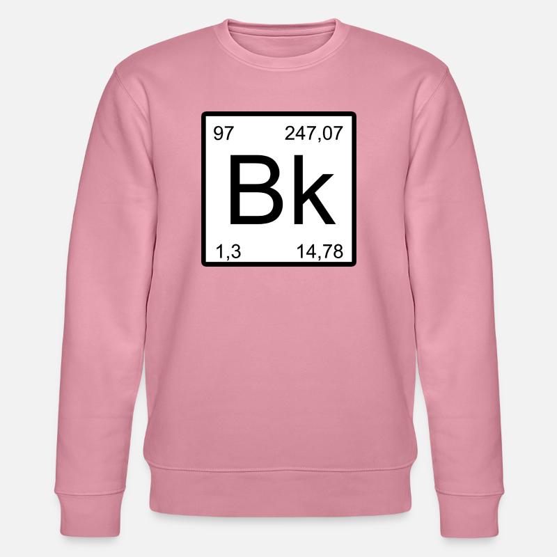Berkelium Bk Symbol Kunst im Periodensystem-Stil - Stanley/Stella Unisex Bio-Sweatshirt CHANGER  - Lila Traum