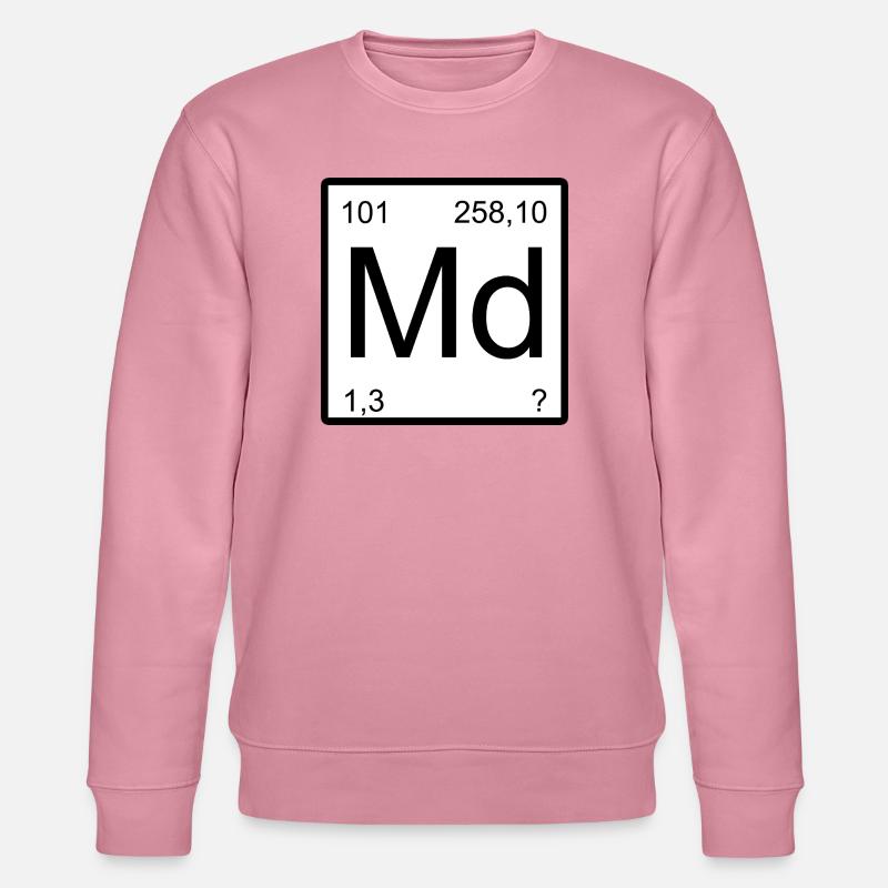 Md Mendelevium Element Monogram - Stanley/Stella Unisex Bio-Sweatshirt CHANGER  - Lila Traum