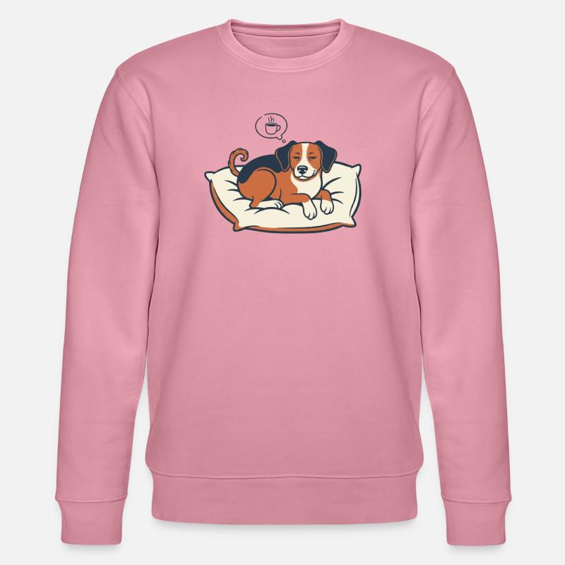Powered by Coffee & Dog Dreams - Stanley/Stella Unisex Bio-Sweatshirt CHANGER  - Lila Traum