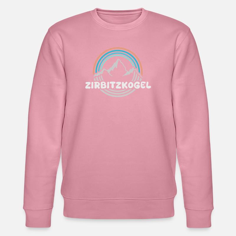 Zirbitzkogel als Berg - Stanley/Stella Unisex Bio-Sweatshirt CHANGER  - Lila Traum