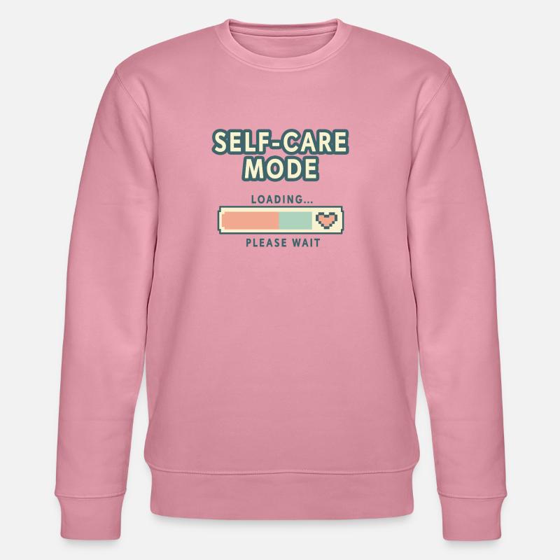 Self-Care Mode Loading - Retro Pixel Edition - Stanley/Stella Unisex Bio-Sweatshirt CHANGER  - Lila Traum
