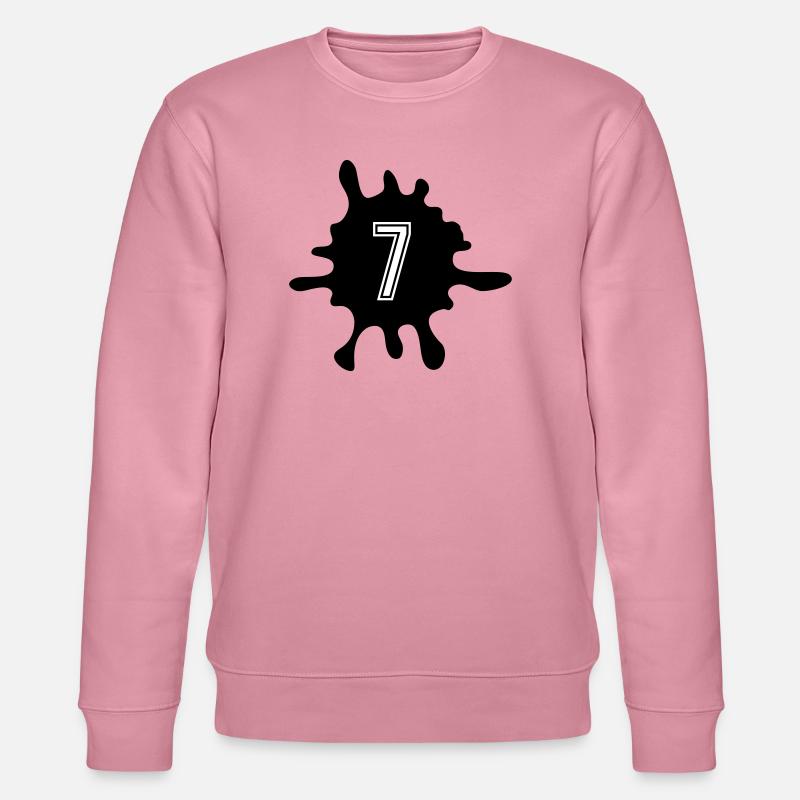 Klecks 7 Zahl - Stanley/Stella Unisex Bio-Sweatshirt CHANGER  - Lila Traum