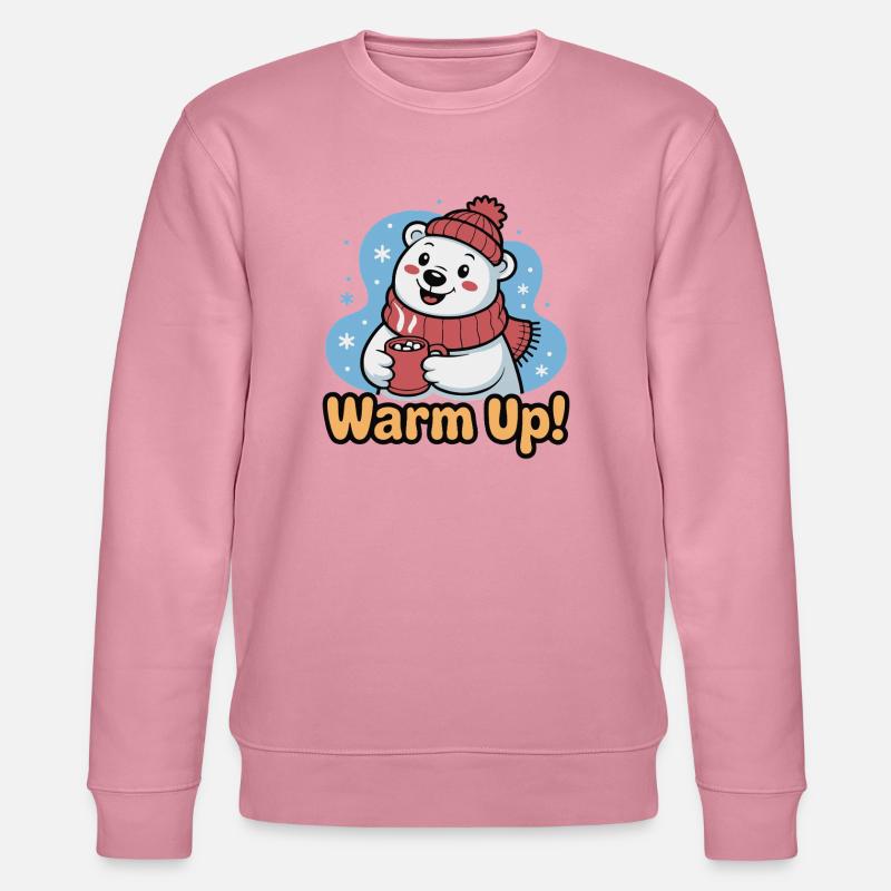 Warm Up Polar Bear Cozy - Stanley/Stella Unisex Bio-Sweatshirt CHANGER  - Lila Traum