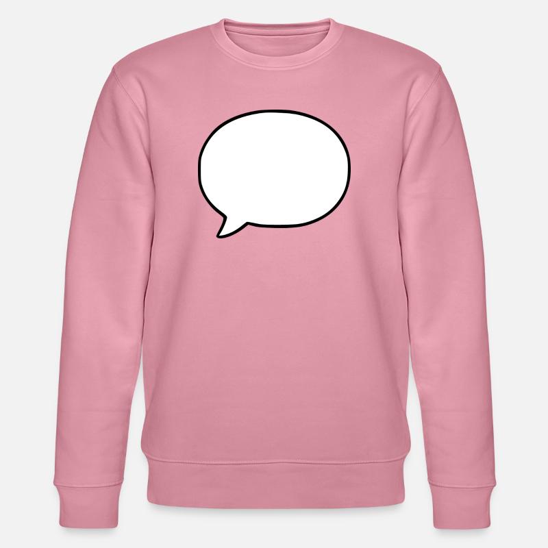 Personalize your own speech bubble comic - Stanley/Stella CHANGER Unisex Organic Sweatshirt - lilac dream