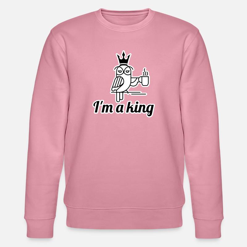 Eulenkönig-Kaffee - Stanley/Stella Unisex Bio-Sweatshirt CHANGER  - Lila Traum