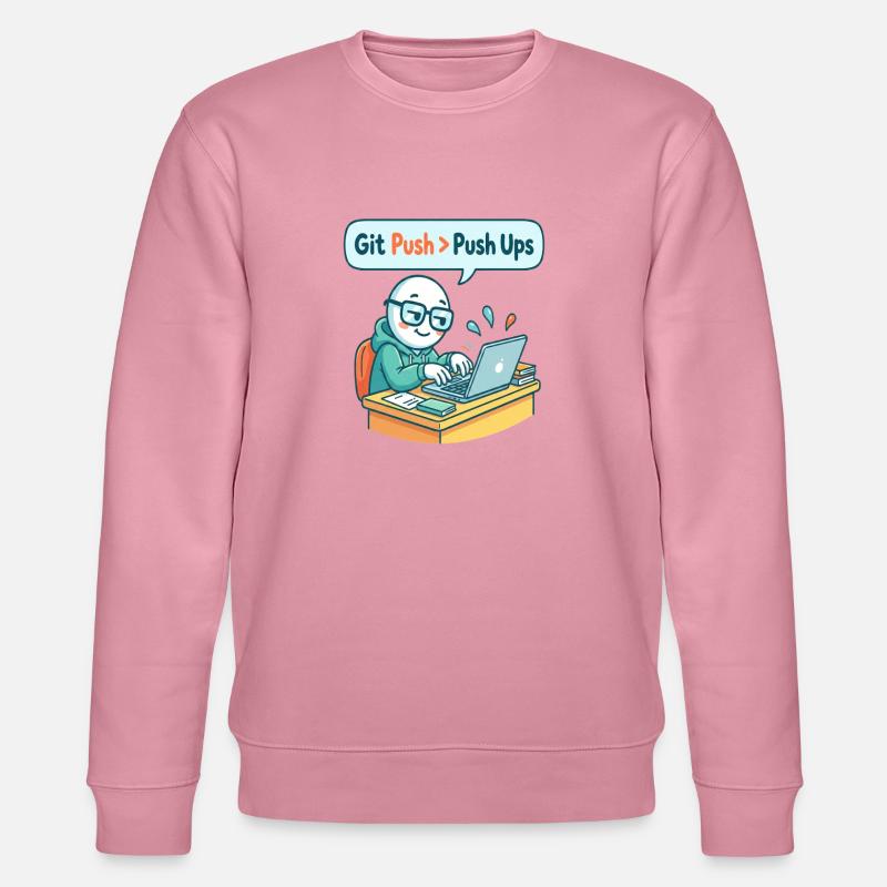 Git Push > Push Ups - Stanley/Stella Unisex Bio-Sweatshirt CHANGER  - Lila Traum