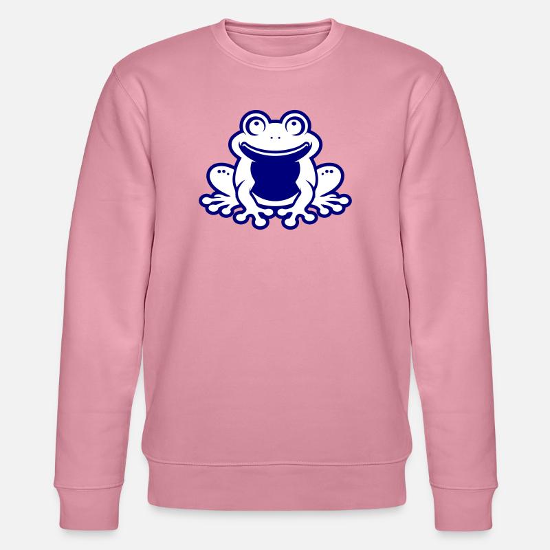 Toad Comic Frog - Stanley/Stella CHANGER Unisex Organic Sweatshirt - lilac dream