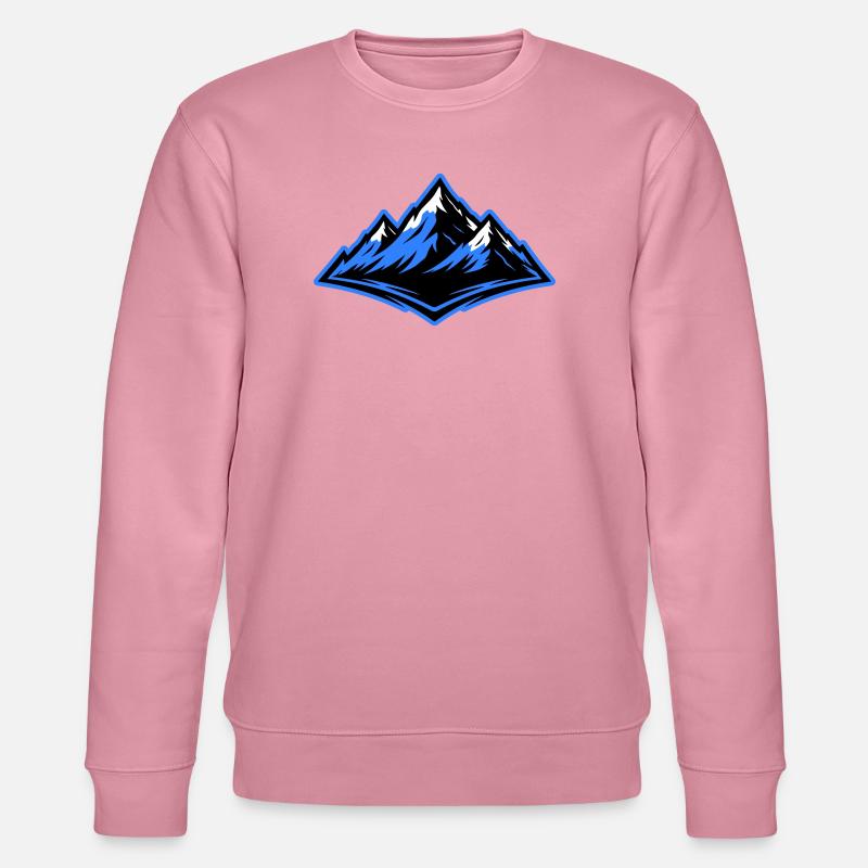 Berge Symbol Alpen - Stanley/Stella Unisex Bio-Sweatshirt CHANGER  - Lila Traum