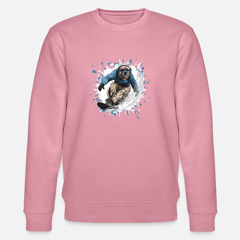 Kangal Hund Snowboard - Stanley/Stella Unisex Bio-Sweatshirt CHANGER  - Lila Traum