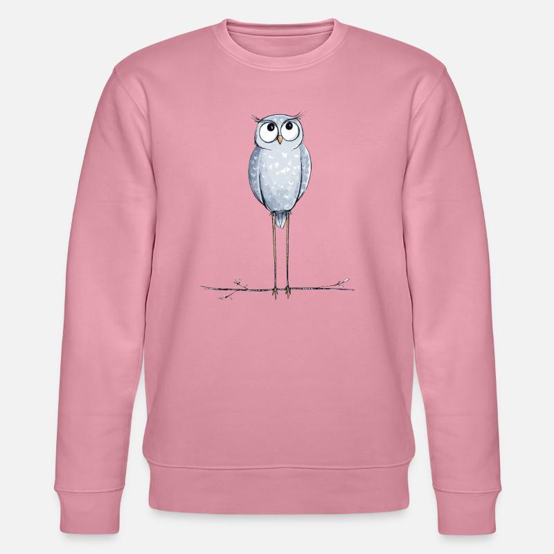 süße Eule - Stanley/Stella Unisex Bio-Sweatshirt CHANGER  - Lila Traum