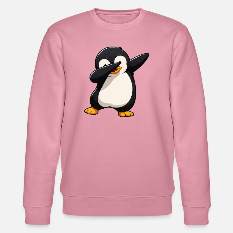 Dab Pinguin Comic - Stanley/Stella Unisex Bio-Sweatshirt CHANGER  - Lila Traum