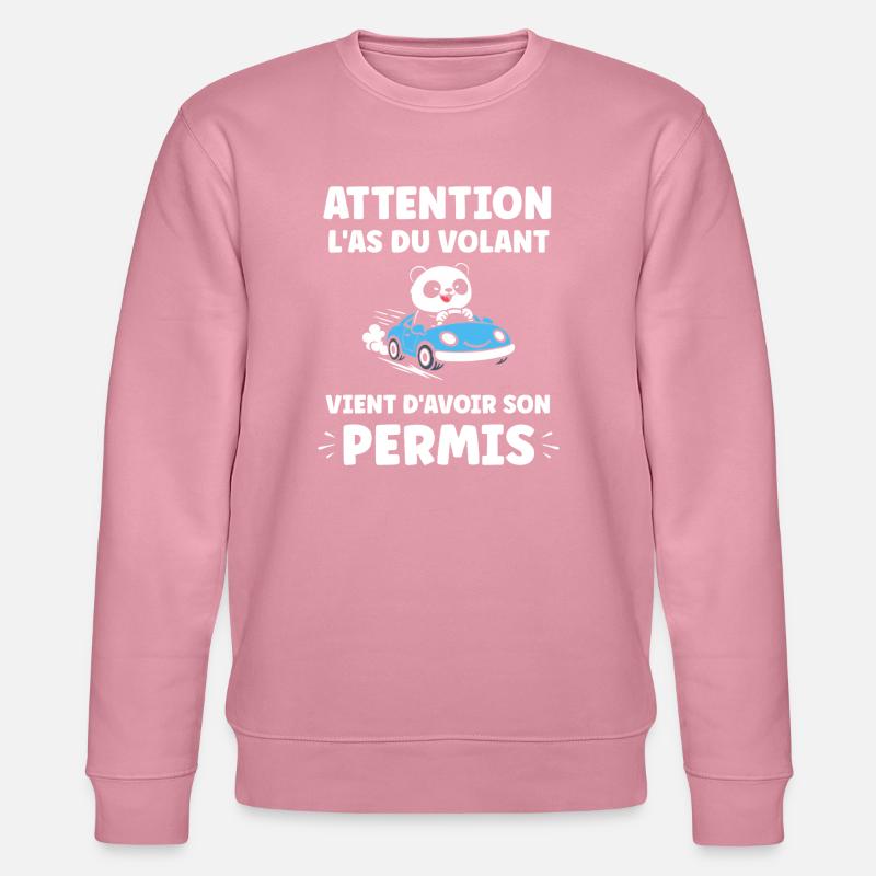 Führerschein-Humor - Stanley/Stella Unisex Bio-Sweatshirt CHANGER  - Lila Traum