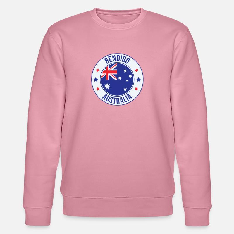 Bendigo-Australien-Emblem - Stanley/Stella Unisex Bio-Sweatshirt CHANGER  - Lila Traum