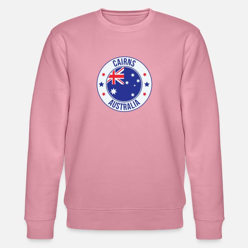 Cairns Australia Emblem-Abzeichen - Stanley/Stella Unisex Bio-Sweatshirt CHANGER  - Lila Traum